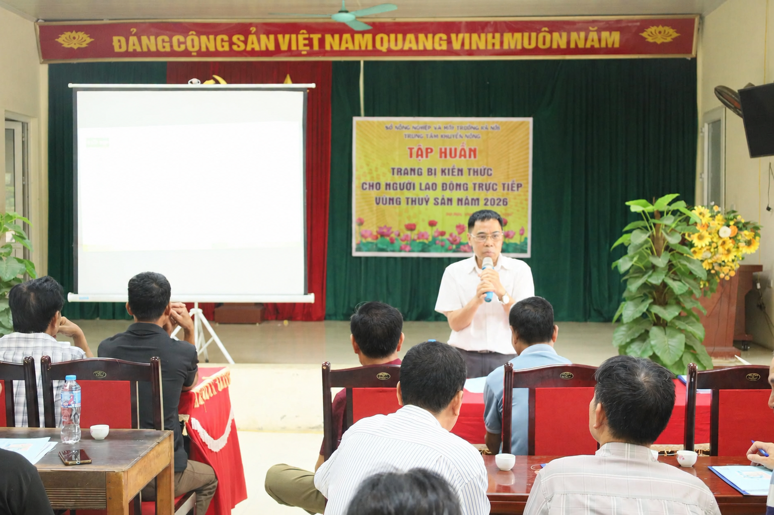 Tập huấn chuyển giao tiến bộ kỹ thuật trong nuôi trồng thủy sản