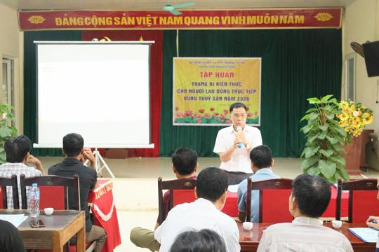 Tập huấn chuyển giao tiến bộ kỹ thuật trong nuôi trồng thủy sản
