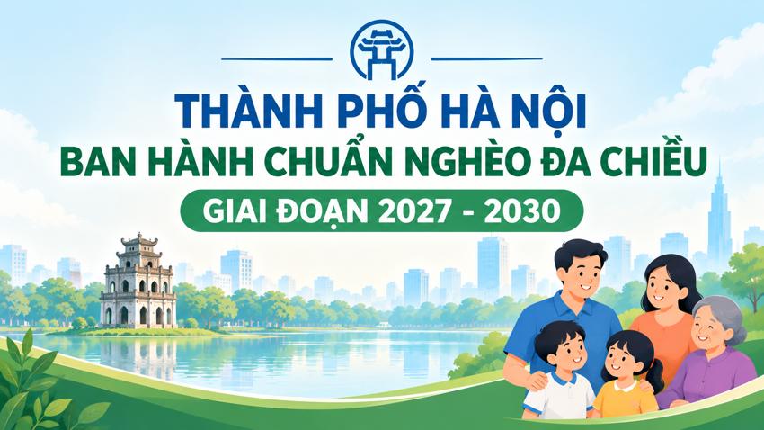 Hà Nội ban hành chuẩn nghèo đa chiều giai đoạn 2027 - 2030