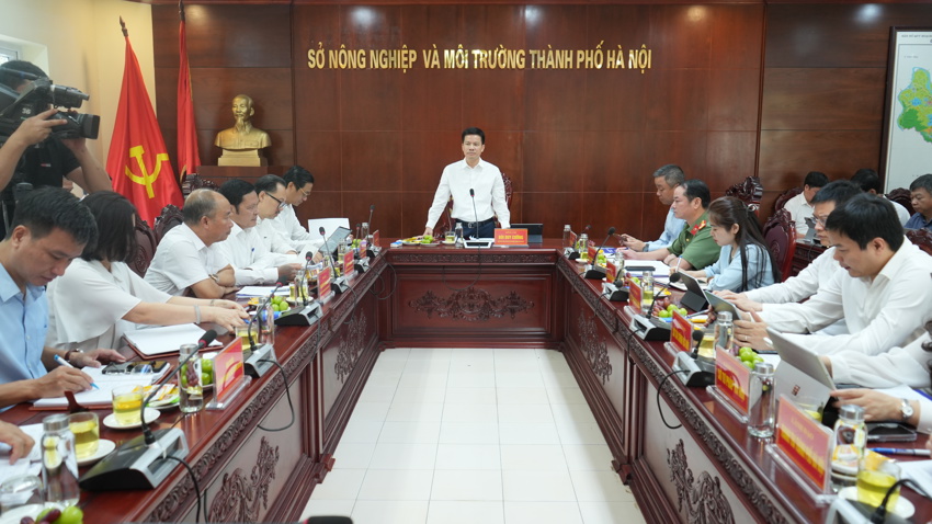 Phó chủ tịch UBND TP. Bùi Duy Cường chủ trì làm việc với Sở Nông nghiệp và Môi trường