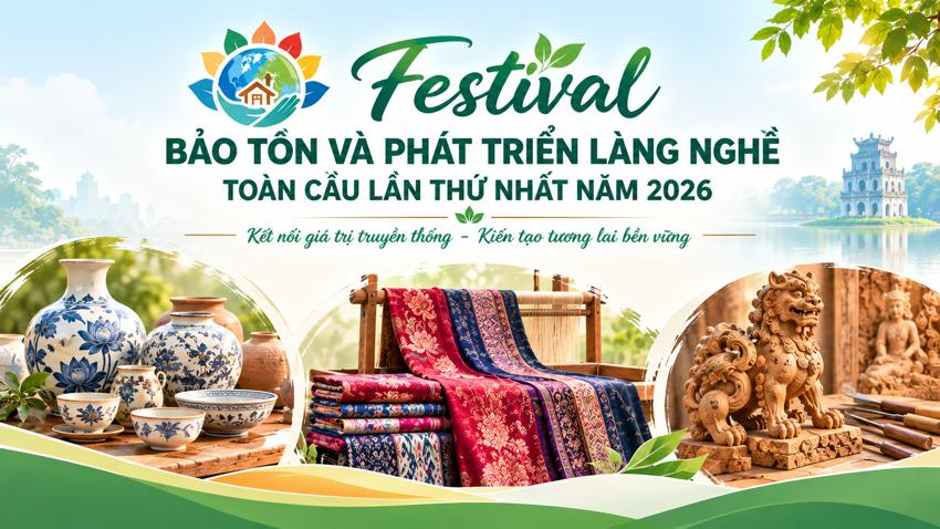 Phối hợp tổ chức festival bảo tồn và phát triển làng nghề toàn cầu lần thứ nhất năm 2026