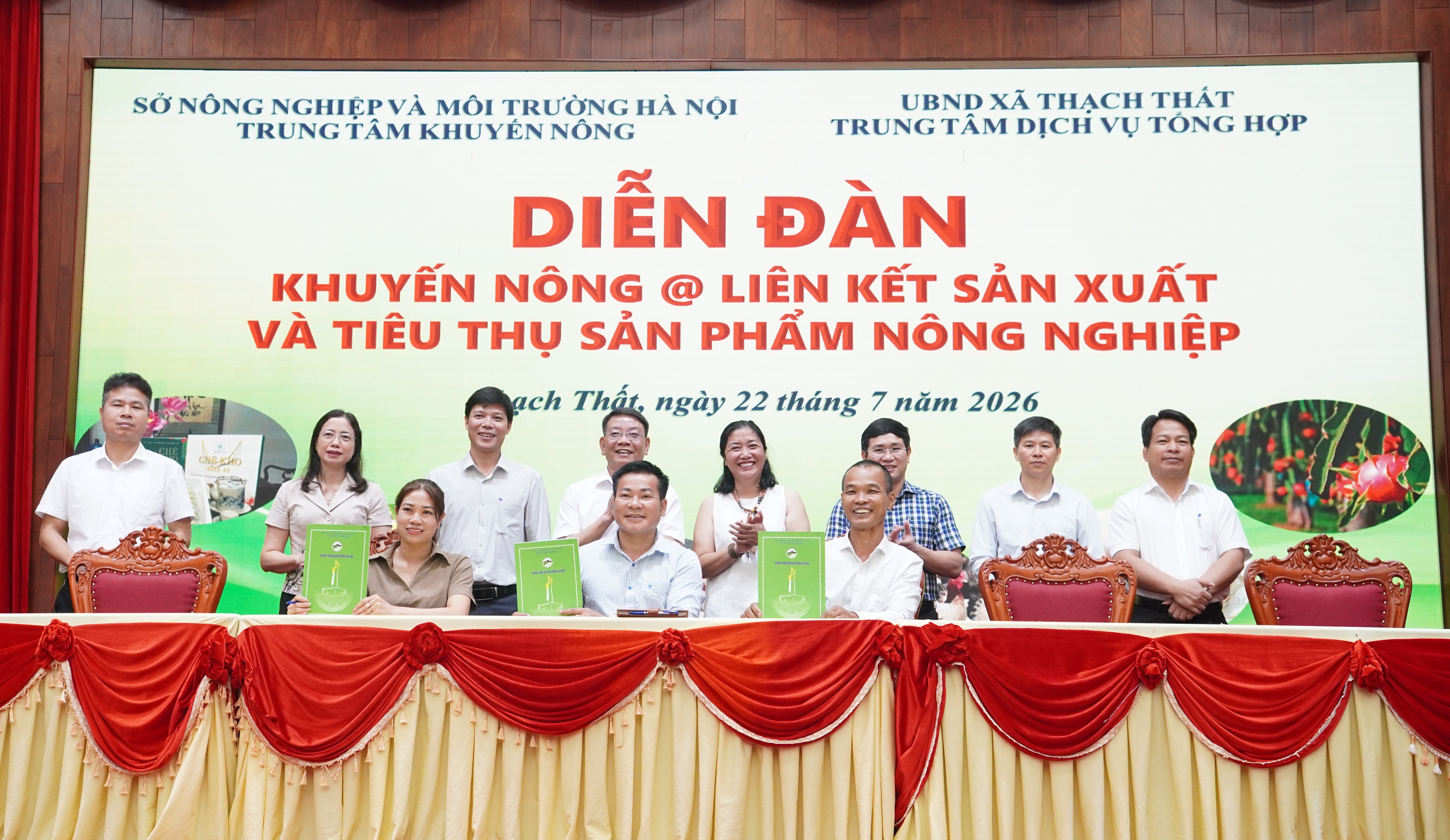 Diễn đàn Khuyến nông @ Liên kết sản xuất và tiêu thụ sản phẩm nông nghiệp tại xã Thạch Thất...