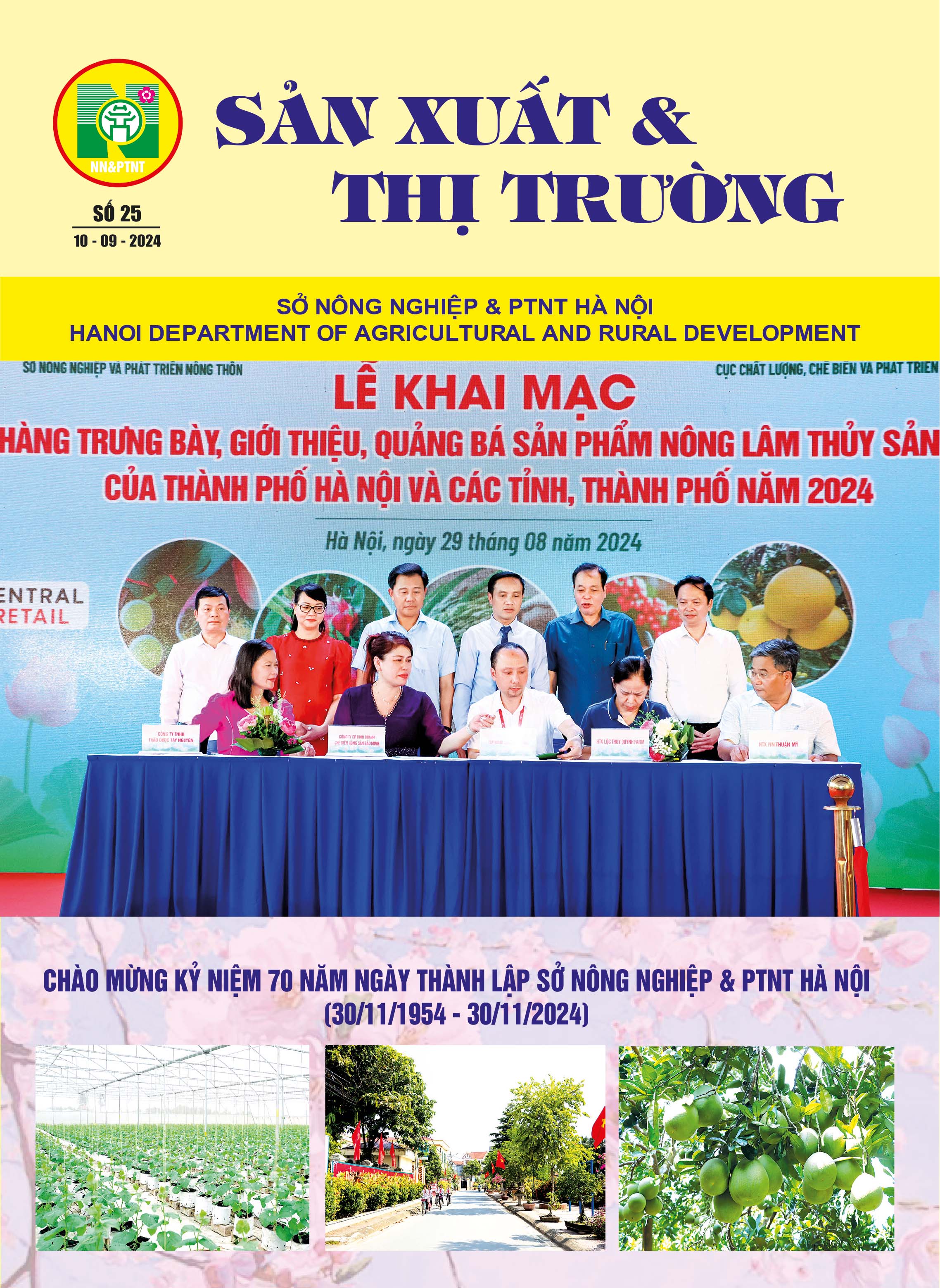 Bản tin Sản xuất & Thị trường số 25 năm 2024