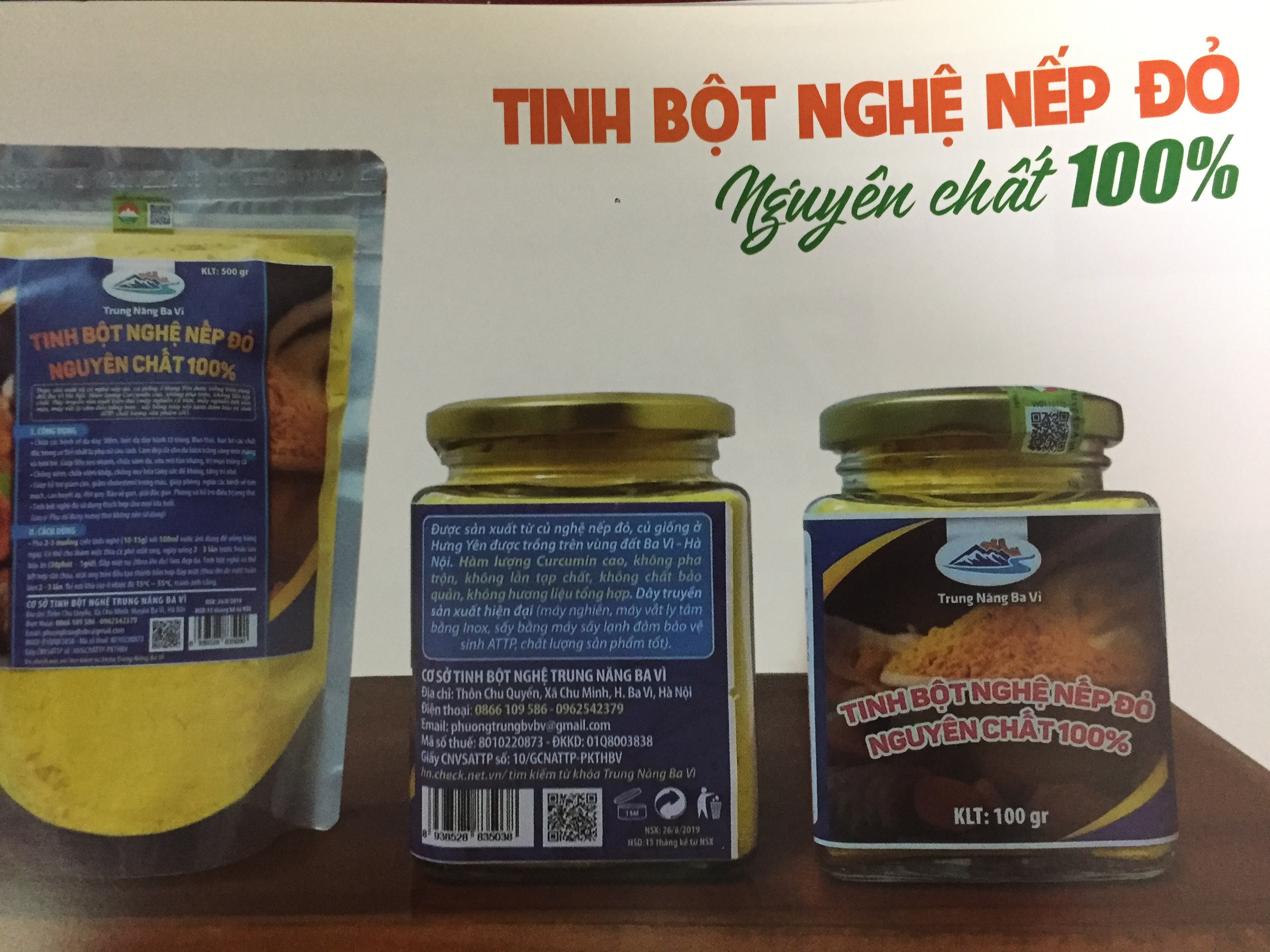 Cơ sở sản xuất Tinh bột nghệ Trung Năng Ba Vì