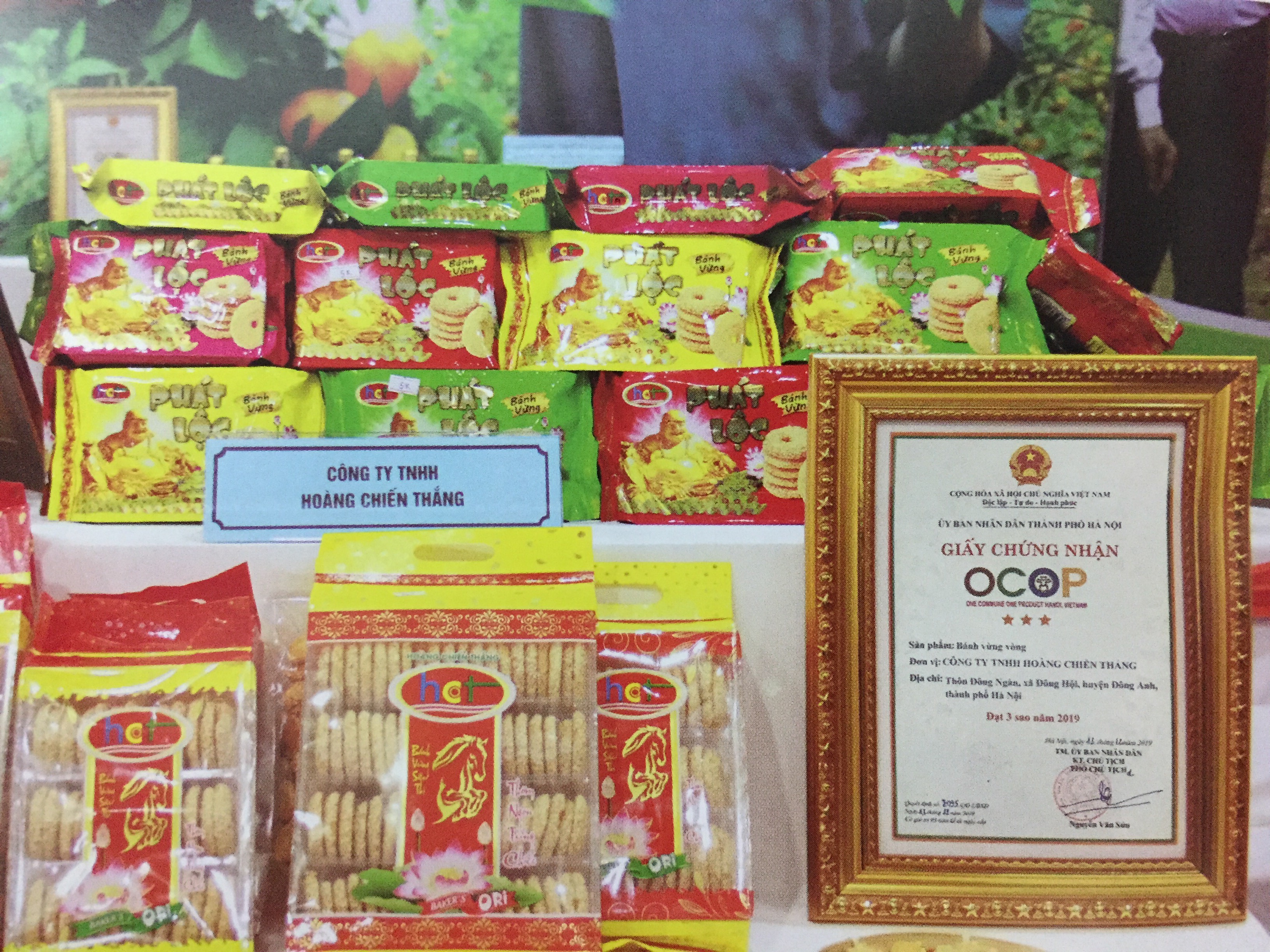 Bánh vừng vòng Hoàng Chiến Thắng: Sản phẩm OCOP 3 sao