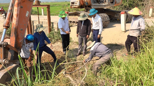 Xã Dang Kang chủ động kiểm tra, xử lý công trình thủy lợi ứng phó nắng hạn