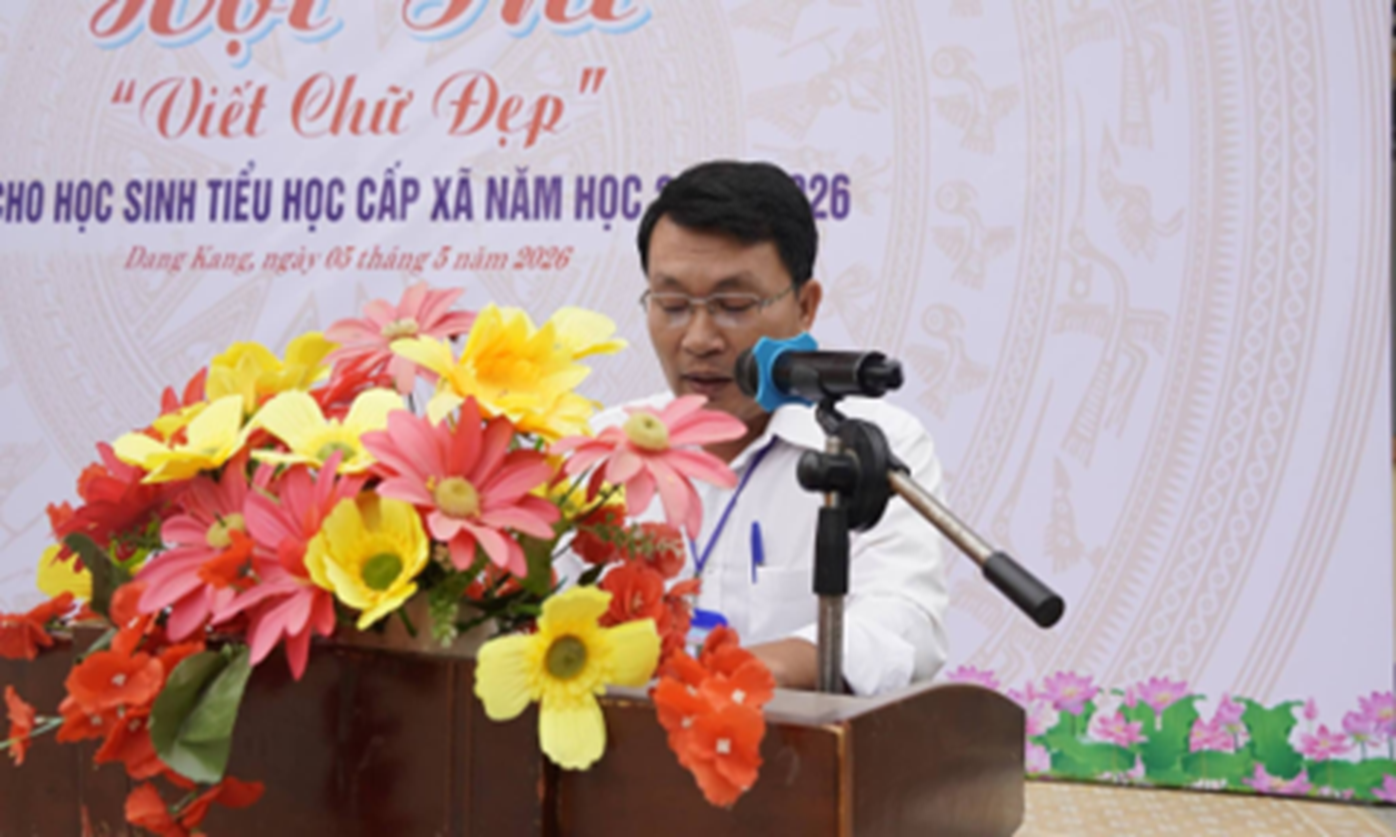 KHAI MẠC HỘI THI “ VIẾT CHỮ ĐẸP’’ CHO HỌC SINH TIỂU HỌC CẤP XÃ NĂM HỌC 2025 – 2026
