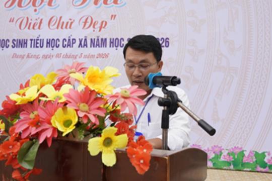 KHAI MẠC HỘI THI “ VIẾT CHỮ ĐẸP’’ CHO HỌC SINH TIỂU HỌC CẤP XÃ NĂM HỌC 2025 – 2026