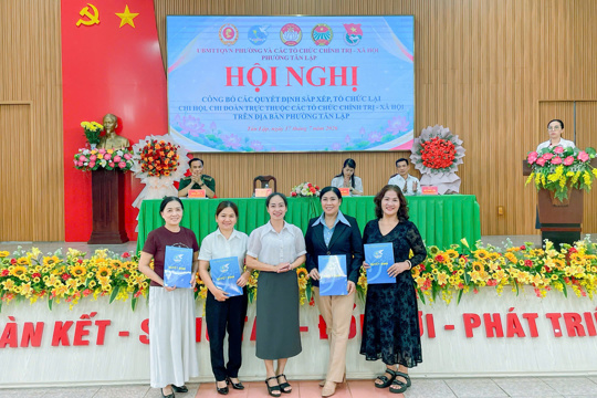 Phường Tân Lập sơ kết công tác Mặt trận và các tổ chức chính trị - xã hội 6 tháng đầu năm 2026