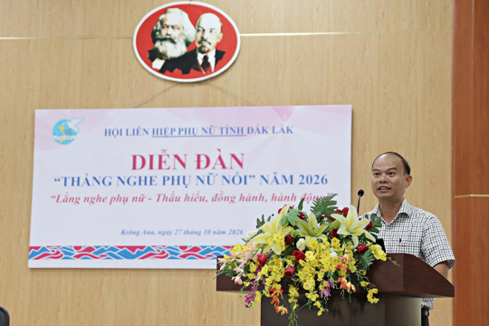 Sôi nổi Diễn đàn "Tháng nghe Phụ nữ nói" năm 2026 tại xã Krông Ana