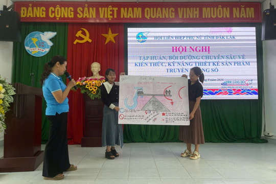 Tập huấn, bồi dưỡng chuyên sâu kiến thức, kỹ năng thiết kế sản phẩm truyền thông số về bình đẳng giới 