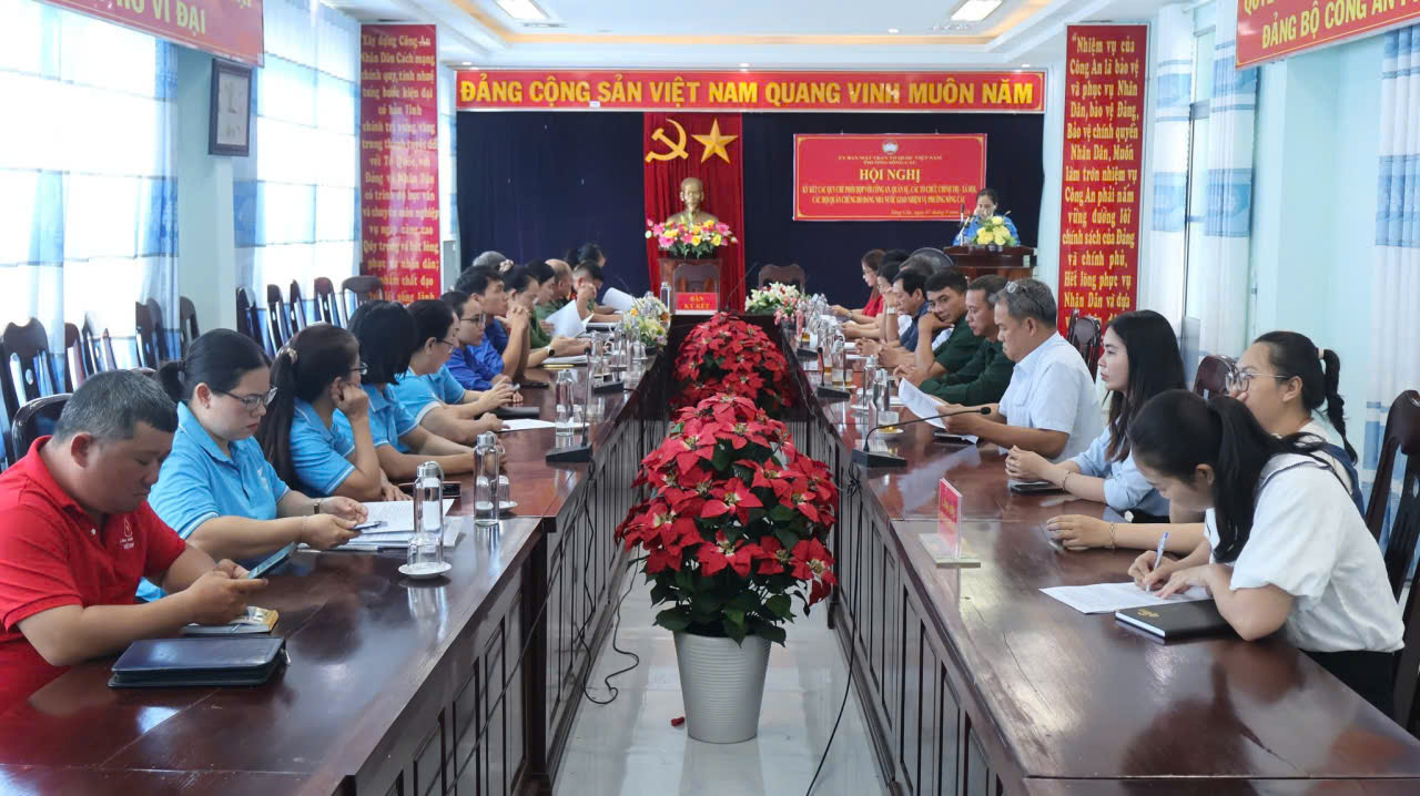 Hội nghị ký kết quy chế phối hợp giữa Ủy ban MTTQ Việt Nam và các tổ chức chính trị - xã hội, các Hội quần chúng do Đảng, Nhà nước giao nhiệm vụ với Công an, Ban Chỉ huy Quân sự phường Sông Cầu
