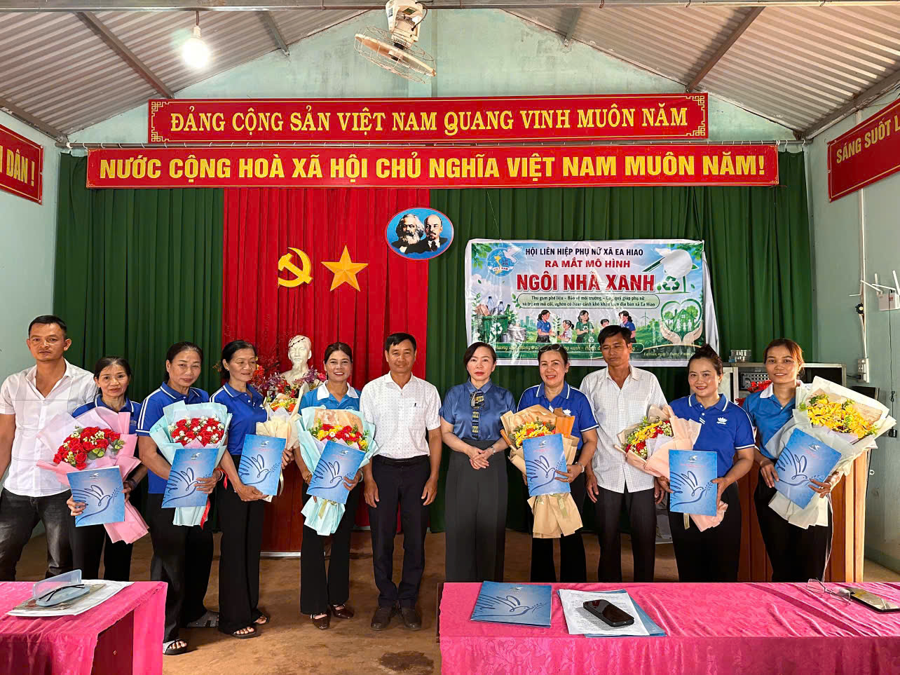 Hội Liên hiệp Phụ nữ xã Ea Hiao ra mắt mô hình “Ngôi nhà xanh” gắn với hoạt động an sinh xã hội