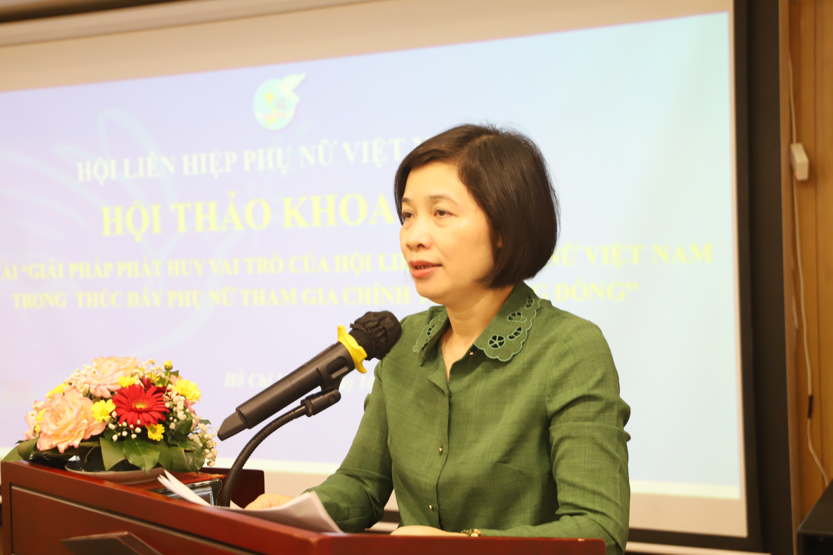 Phát huy vai trò của Hội Liên hiệp Phụ nữ trong thúc đẩy phụ nữ tham gia chính trị ở cộng đồng - Ảnh 1.