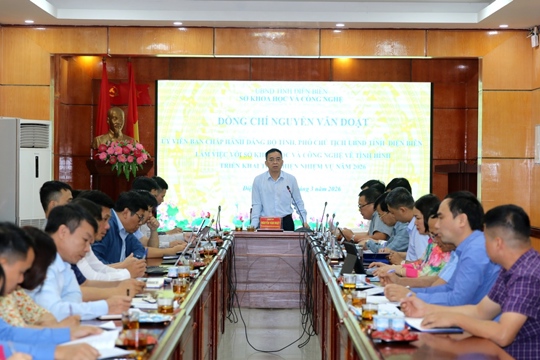 VPUB – Phó Chủ tịch UBND tỉnh Nguyễn Văn Đoạt làm việc với Sở Khoa học và Công nghệ