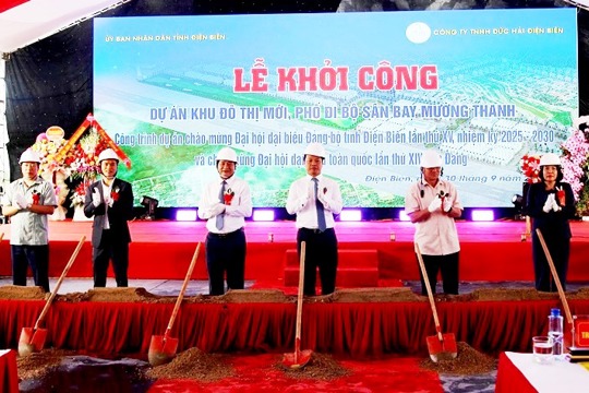 VPUB – Điện Biên khởi công Dự án khu đô thị mới, phố đi bộ sân bay Mường Thanh