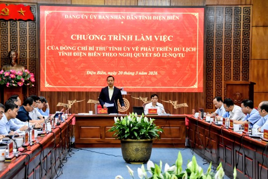 VPUB - Tiếp tục triển khai thực hiện có hiệu quả Nghị quyết số 12-NQ/TU về phát triển du lịch tỉnh Điện Biên